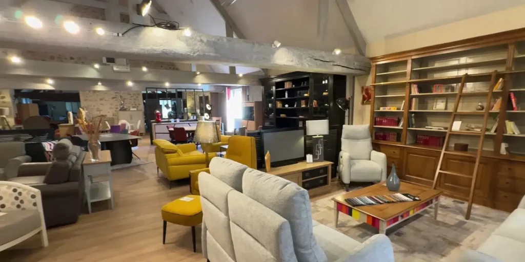 Showroom de 600m2 magasin de meuble mignot
